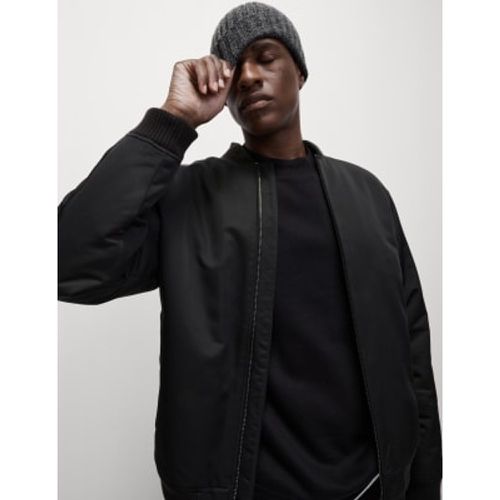 Mens Satin Bomber Jacket - - M&S Collection - Modalova