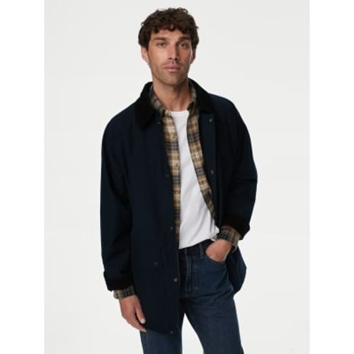 Mens Cotton Rich Parka Jacket with Stormwear™ - - M&S Collection - Modalova