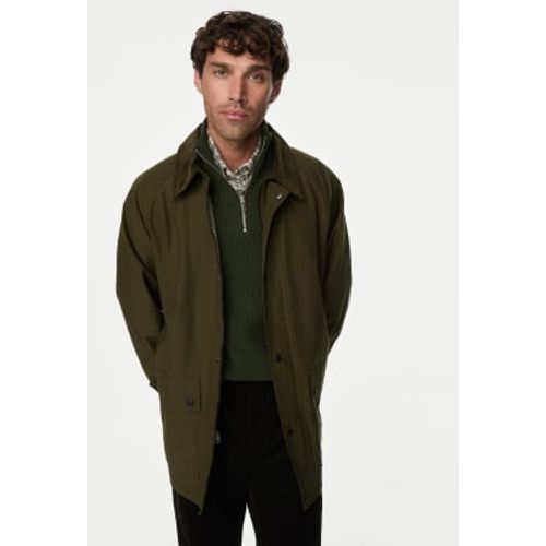 Mens Cotton Rich Parka Jacket with Stormwear™ - - M&S Collection - Modalova