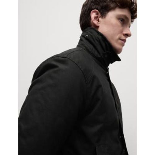 Mens Pure Cotton Wax Jacket with Stormwear™ - - M&S Collection - Modalova