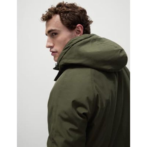 Mens Borg Lined Hooded Parka - - M&S Collection - Modalova