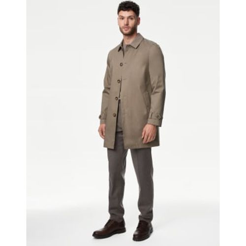 Mens Cotton Blend Mac - - M&S Collection - Modalova