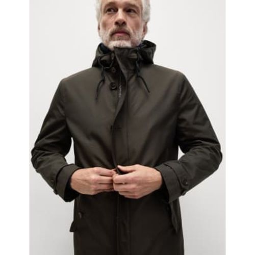 Mens Hooded Mac with Stormwear™ - - M&S Collection - Modalova