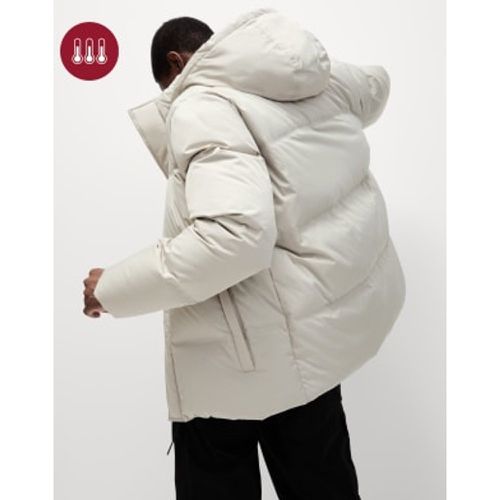 Mens Feather and Down Padded Hooded Puffer Jacket - - M&S Collection - Modalova