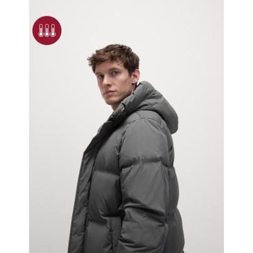 Mens Feather and Down Hooded Puffer Jacket with Stormwear™ - - M&S Collection - Modalova