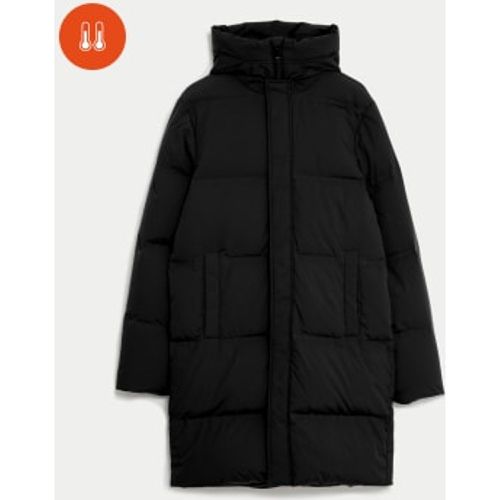 Mens Feather and Down Hooded Puffer Jacket with Stormwear™ - - M&S Collection - Modalova