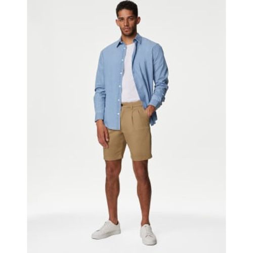 Mens Twin Pleat Stretch Chino Shorts - - Autograph - Modalova