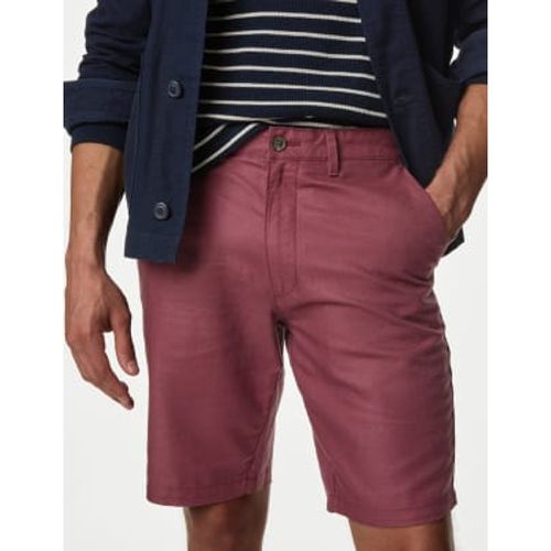 Mens Linen Blend Chino Shorts - - M&S Collection - Modalova