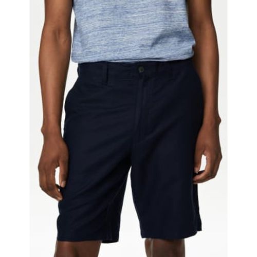 Mens Linen Blend Chino Shorts - - M&S Collection - Modalova