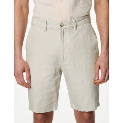 Mens Linen Blend Chino Shorts - - M&S Collection - Modalova