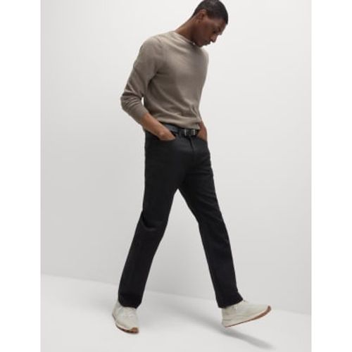 Mens Straight Fit Stretch Jeans - - M&S Collection - Modalova