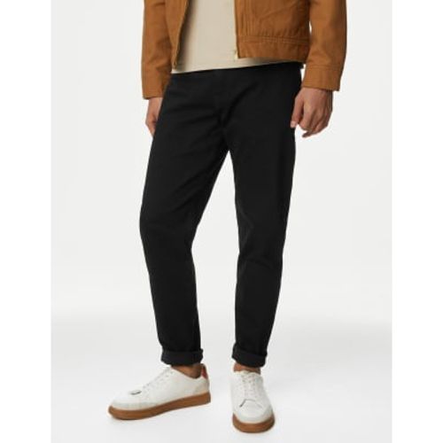 Mens Tapered Fit Stretch Jeans - - M&S Collection - Modalova