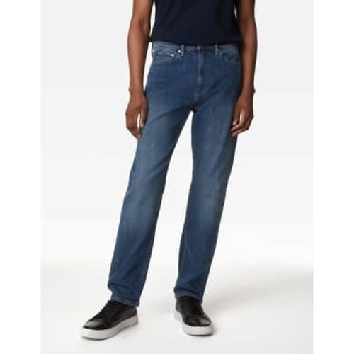 Mens Loose Fit Stretch Jeans - - M&S Collection - Modalova