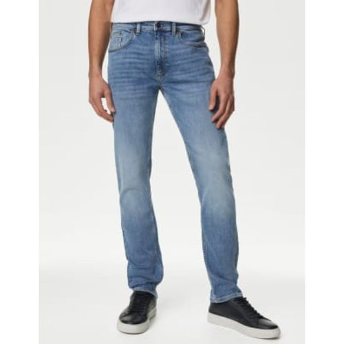 Mens Slim Fit Vintage Wash Stretch Jeans - - M&S Collection - Modalova