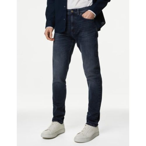 Mens Slim Fit Vintage Wash Stretch Jeans - - M&S Collection - Modalova