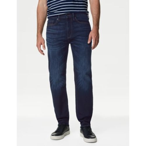 Mens Straight Fit 360 Flex™ Jeans - - M&S Collection - Modalova