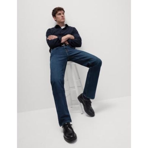 Mens Straight Fit 360 Flex Stretch Jeans - - M&S Collection - Modalova