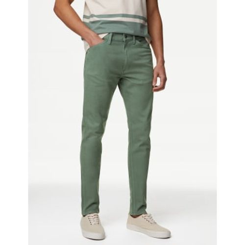 Mens Slim Fit Tea Dyed Cotton Jean - - M&S Collection - Modalova