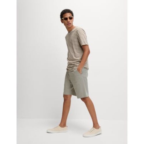 Mens Loose Fit Stretch Chino Shorts - - M&S Collection - Modalova