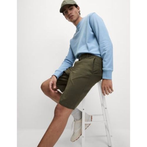 Mens Loose Fit Stretch Chino Shorts - - M&S Collection - Modalova