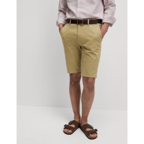 Mens Slim Fit Stretch Chino Shorts - - M&S Collection - Modalova