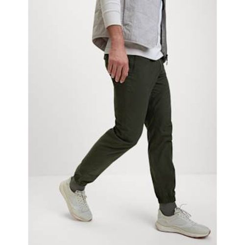 Mens Slim Fit Textured Cuffed Trousers - - M&S Collection - Modalova