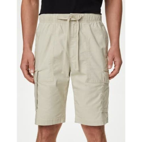 Mens Elasticated Waist Ripstop Textured Cargo Shorts - - M&S Collection - Modalova