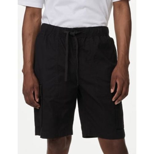 Mens Elasticated Waist Ripstop Textured Cargo Shorts - - M&S Collection - Modalova