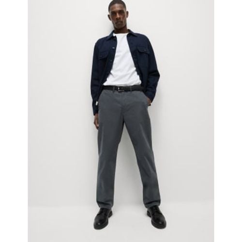 Mens Loose Fit Stretch Chinos - - M&S Collection - Modalova