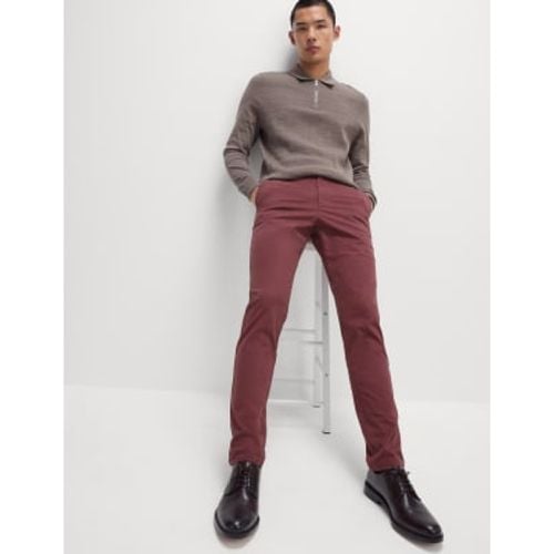 Mens Slim Fit Stretch Chinos - - M&S Collection - Modalova