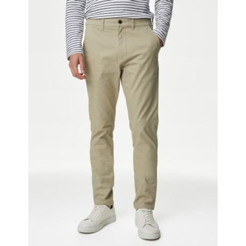 Mens Slim Fit Stretch Chinos - M&S Collection - Modalova