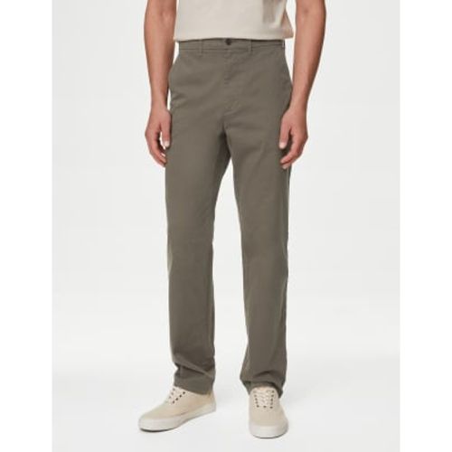 Mens Regular Fit Stretch Chinos - - M&S Collection - Modalova