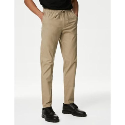 Mens Tapered Fit Elasticated Waist Trousers - - M&S Collection - Modalova