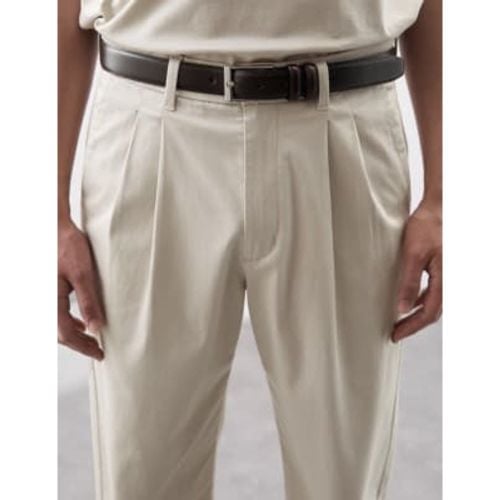 Mens Tapered Fit Twin Pleat Chinos - - Autograph - Modalova