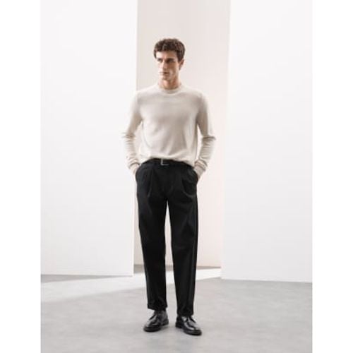 Mens Tapered Fit Twin Pleat Chinos - - Autograph - Modalova