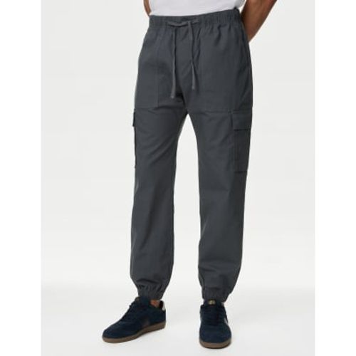 Mens Elasticated Waist Ripstop Cargo Trousers - - M&S Collection - Modalova