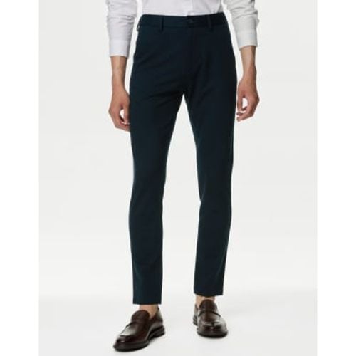 Mens Slim Fit Stretch Ponte Chinos - - M&S Collection - Modalova