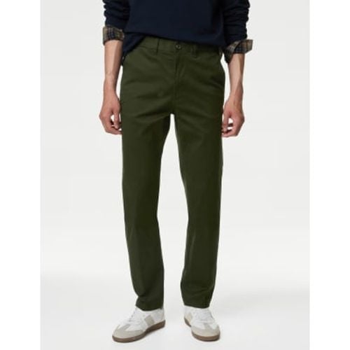 Mens Regular Fit Heritage Twill Chinos - - M&S Collection - Modalova