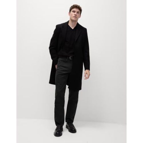 Mens Straight Fit Textured 5 Pocket Trousers - - M&S Collection - Modalova