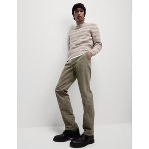 Mens Regular Fit Corduroy Chinos - - M&S Collection - Modalova