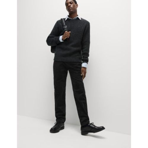 Mens Tapered Fit Elasticated Waist Corduroy Trousers - - M&S Collection - Modalova