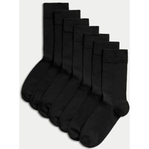 Mens 7pk Cotton Rich Socks - - M&S Collection - Modalova