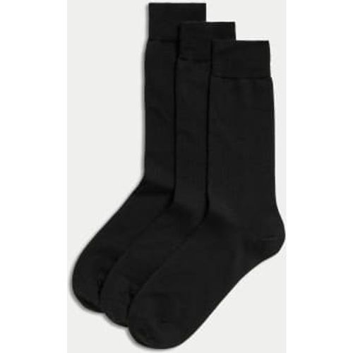 Mens 3pk Merino Wool Socks - - M&S Collection - Modalova