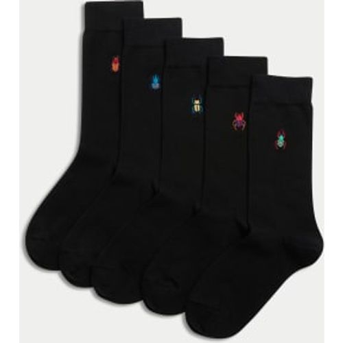 Mens 5pk Cool & Fresh™ Bug Cotton Rich Socks - - M&S Collection - Modalova