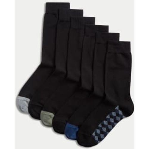 Mens 7pk Cool & Fresh™ Cotton Rich Socks - - M&S Collection - Modalova