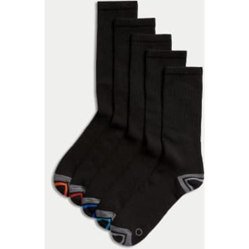 Mens 5pk Cotton Rich Cushioned Sports Socks - - Goodmove - Modalova