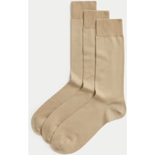 Mens 3pk Luxury Egyptian Cotton Rich Socks - - M&S SARTORIAL - Modalova