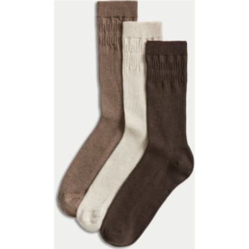 Mens 3pk Gentle Grip Cool & Fresh™ Socks - - M&S Collection - Modalova