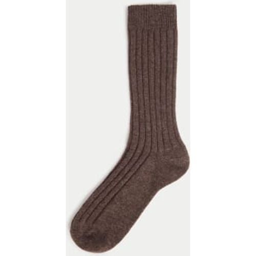 Mens Cashmere Rich Ribbed Socks - - Autograph - Modalova