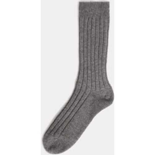 Mens Cashmere Rich Ribbed Socks - - Autograph - Modalova